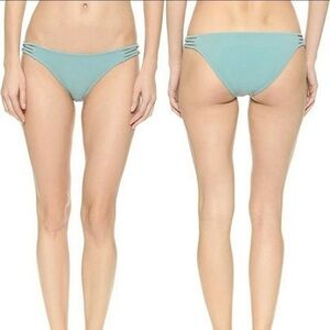 Eberjey‎ Xenia Bikini Bottoms Iceberg Blue Size L Large NWT Summer Beach New